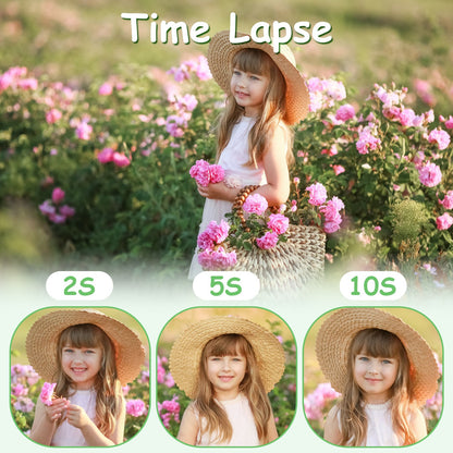 Cute Dinosaur Kids Camera with Selfie & HD Video