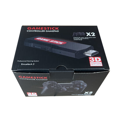 4K HD HDMI Game Stick Console with 2 Rechargeable Controllers
