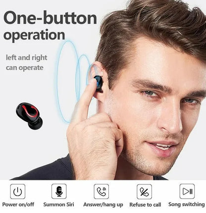 Bluetooth 5.1 Headset TWS Wireless  Headphones IPX7