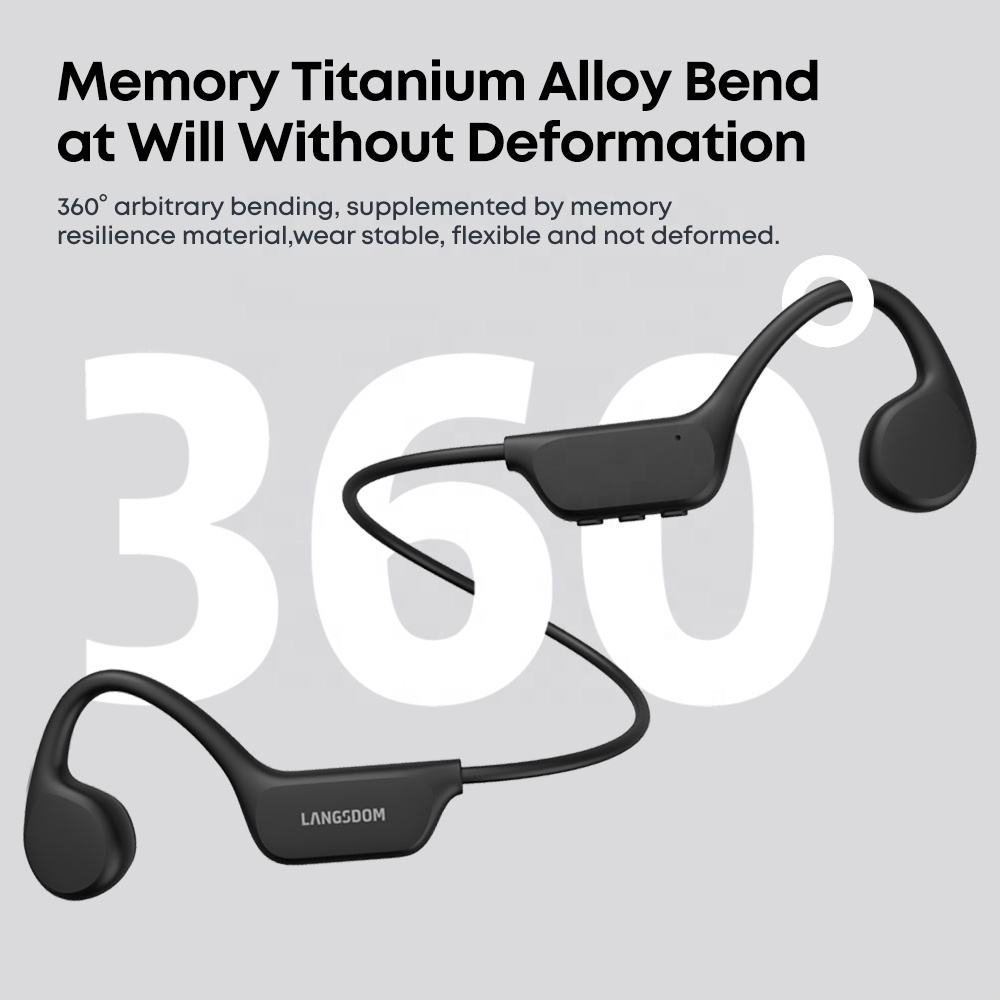 “IPX8 Waterproof Bone Conduction Bluetooth Swimming Headphones”