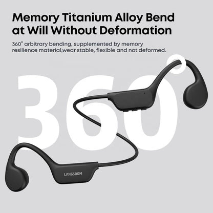 “IPX8 Waterproof Bone Conduction Bluetooth Swimming Headphones”