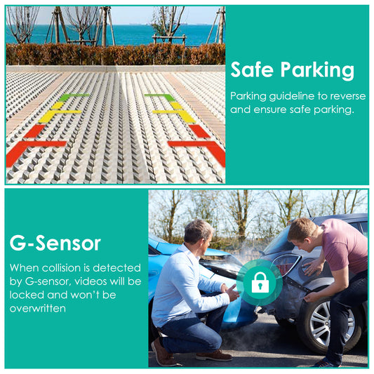 2K 3-Channel Car Dash Cam with GPS & Night Vision