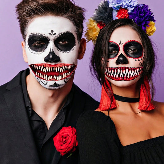 Halloween Scary Face Temporary Tattoos for Adults