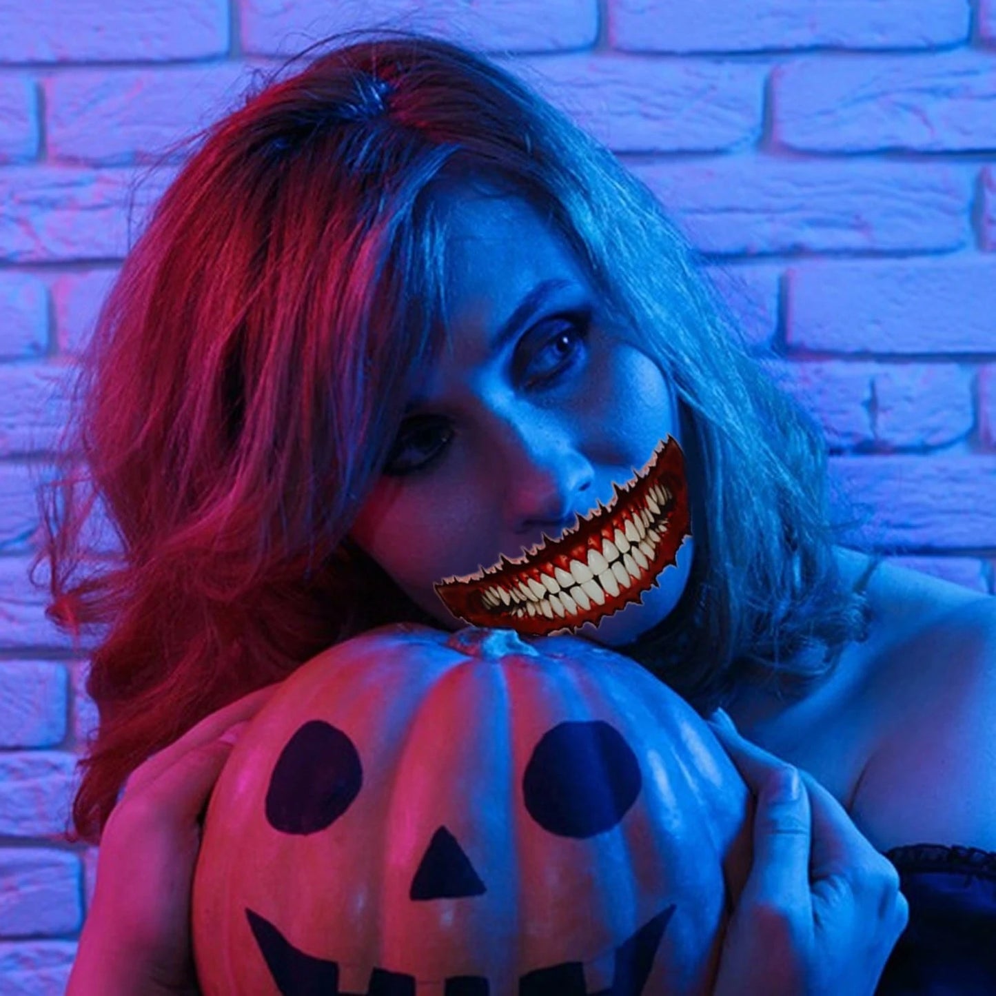 Halloween Scary Face Temporary Tattoos for Adults