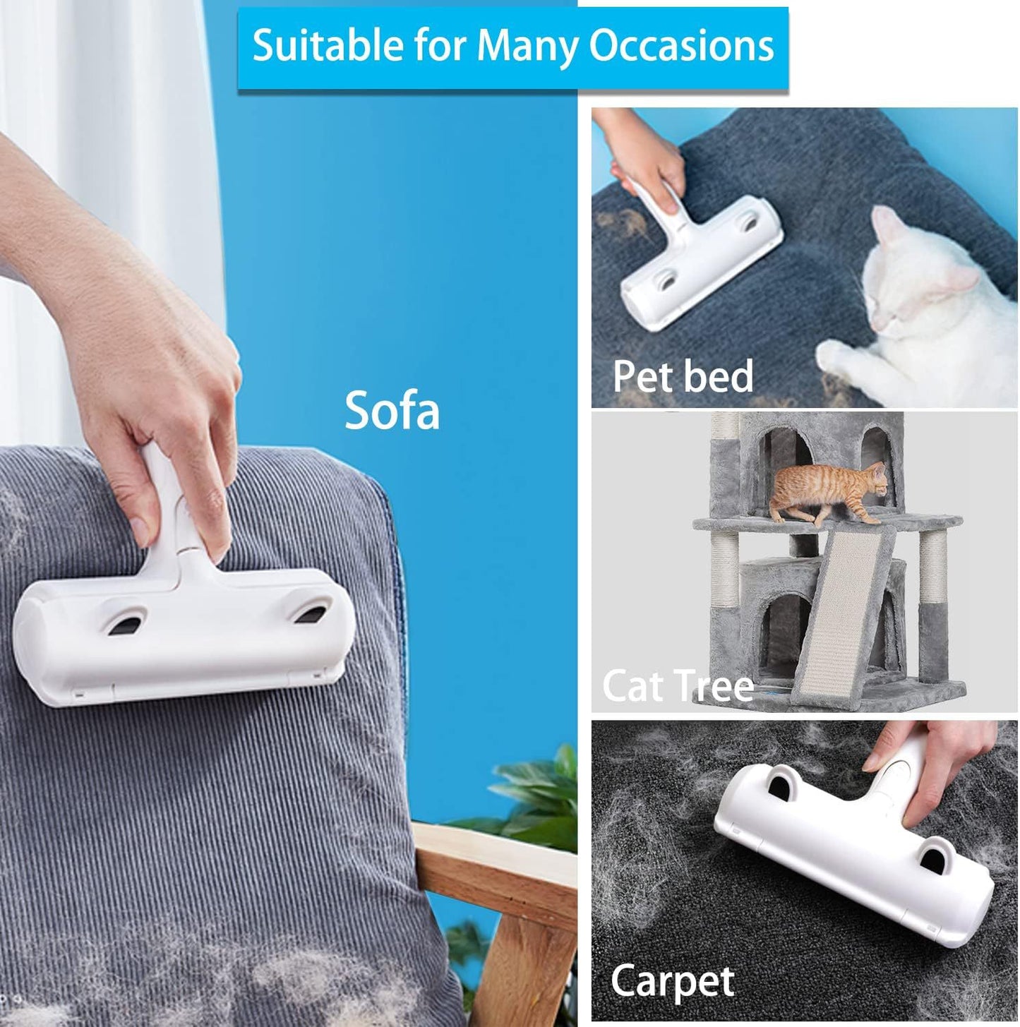 Pet Fur Remover for Sofa & ClothesLint Remover Brush