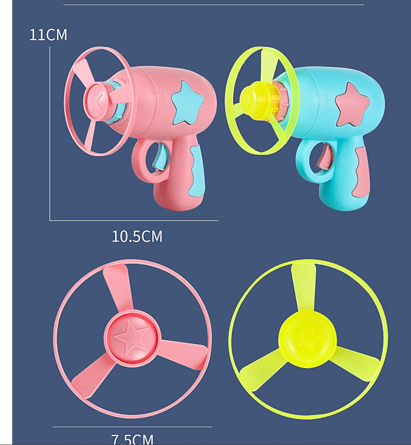 LED Flying Saucer Launcher Party Toy