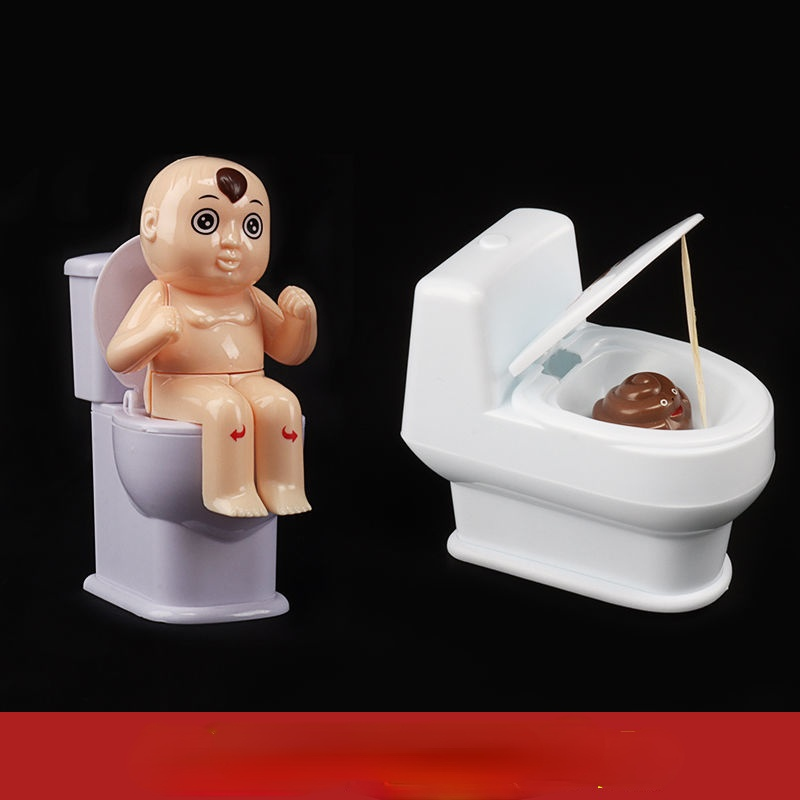 Spoof Funny Objects Small Toy Squirt Toilet For Whole Person Prank Water Gun