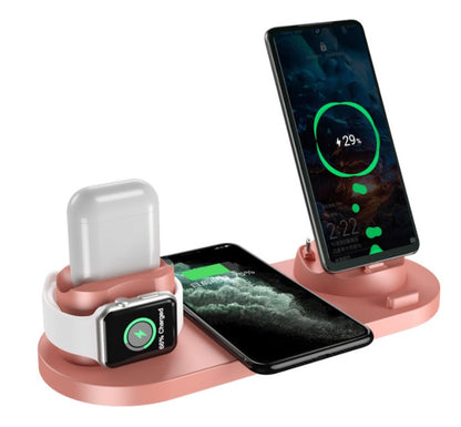 Fast Wireless Charging Station for iPhone, Watch & AirPods