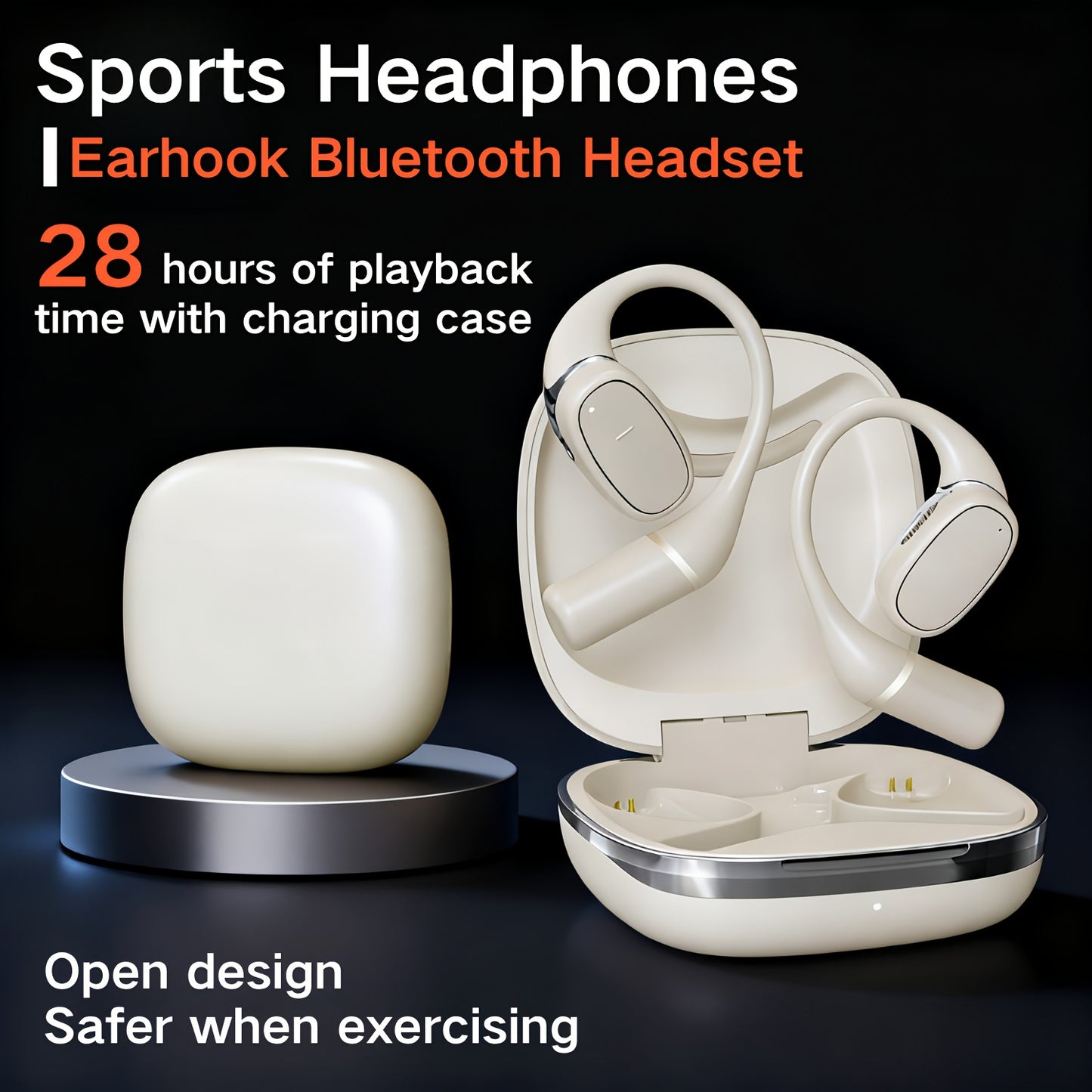 Wireless Bluetooth Earbuds with Charging Case – Hi-Fi Sound
