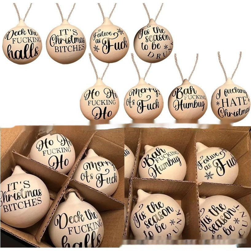 Funny Christmas Ornament – “It’s Christmas Bitches” Holiday Prank Tree Decoration