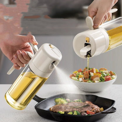 2 in 1 Oil Sprayer & Pourer Bottle – BBQ & Baking