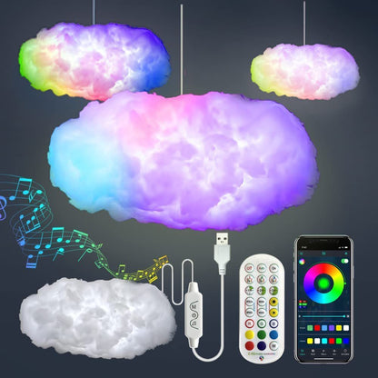 USB RGB Cloud Lightning Decorative Light