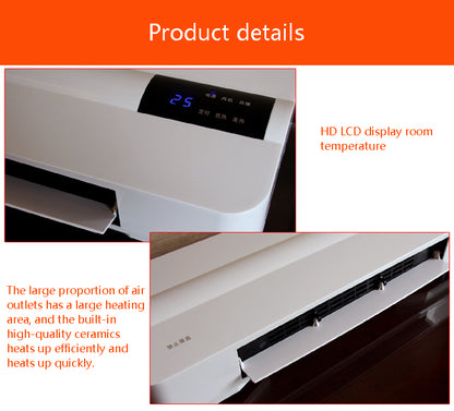 Smart Wall Heater with Timer & Remote 2000w