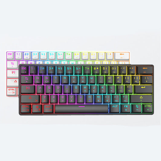 Wsireles Bluetooth Keyboard Colorful PBT Keycaps Mechanical Keyboard