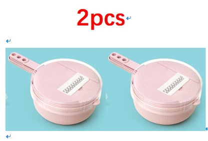 Multi-Function Vegetable Slicer with Storage Container