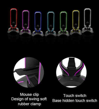 RGB Gaming Headphone Stand with LED Light
