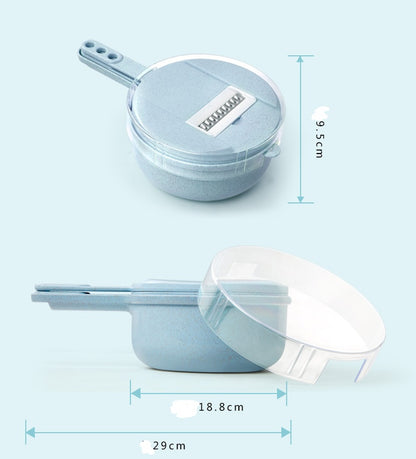 Multi-Function Vegetable Slicer with Storage Container