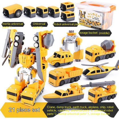Children's Magnetic Inertia Variety Toy Robot