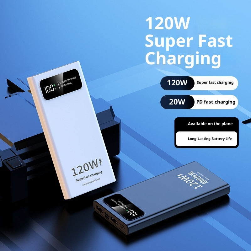 120W Fast Charging 50000mAh Large Capacity Power Bank