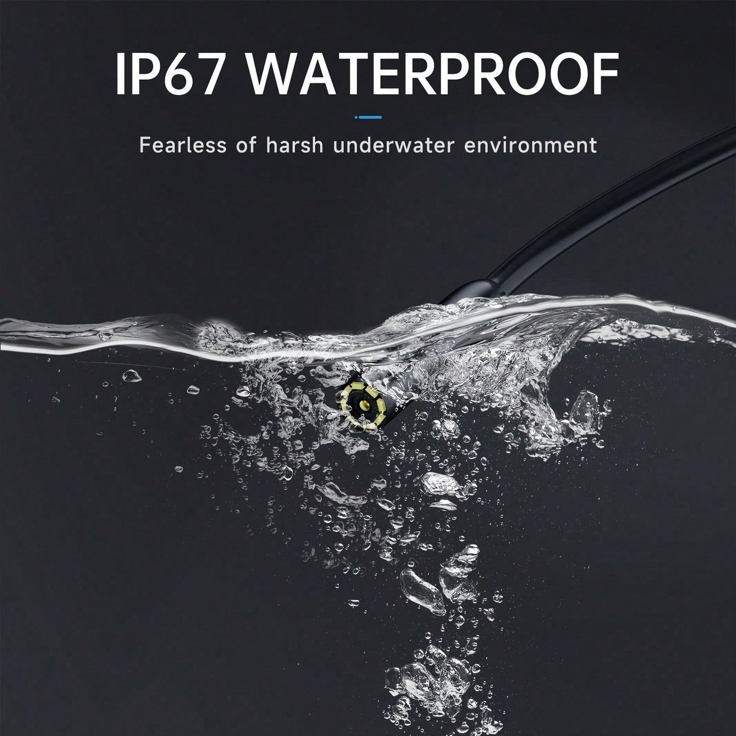 4.3″ Dual Lens Endoscope Inspection Camera with LED Light