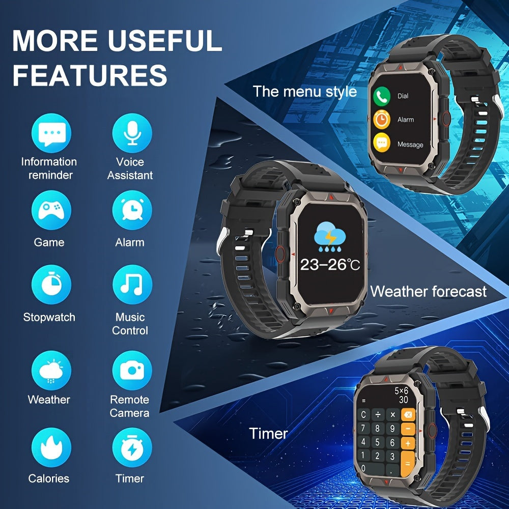 HD Touch Screen Smartwatch with Call & Health Monitor