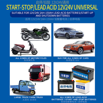 Automatic 12V 24V Smart Car Battery Charger