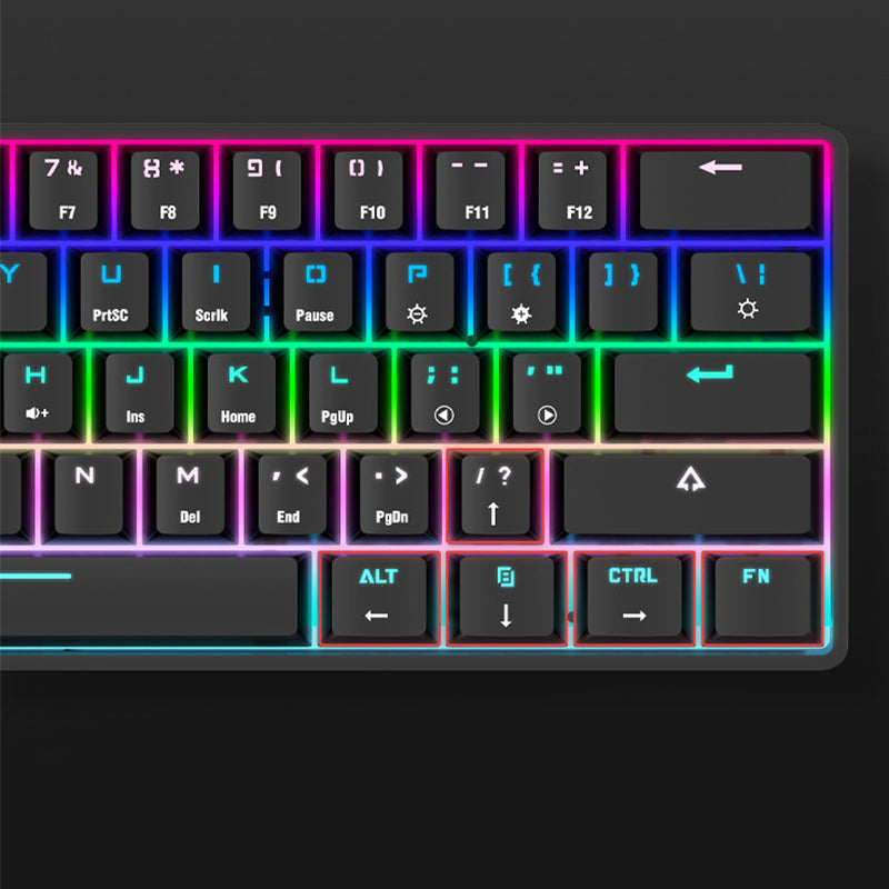 Wsireles Bluetooth Keyboard Colorful PBT Keycaps Mechanical Keyboard