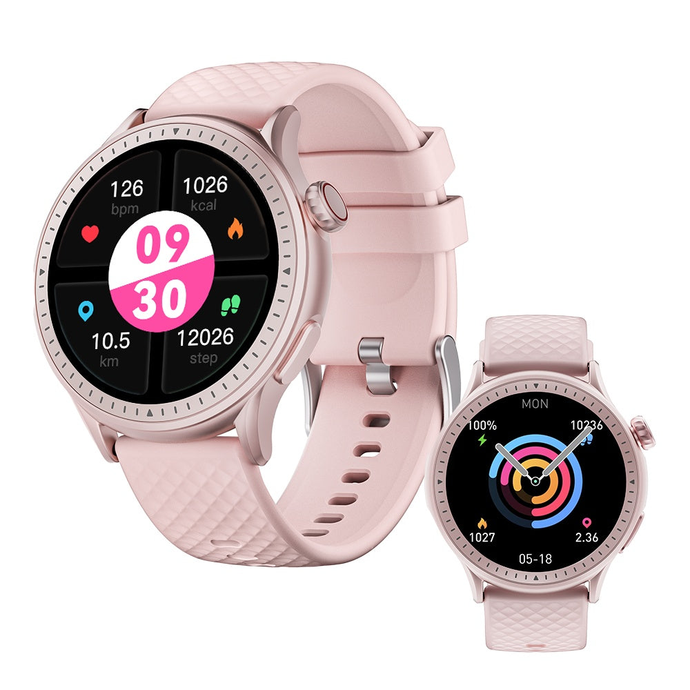 “Round AMOLED Smartwatch – 1.43″ HD, 3ATM Waterproof, Heart Rate Monitor”