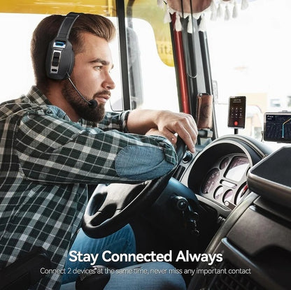 Trucker Bluetooth 5.2 Wireless Headset With Noise Cancelling