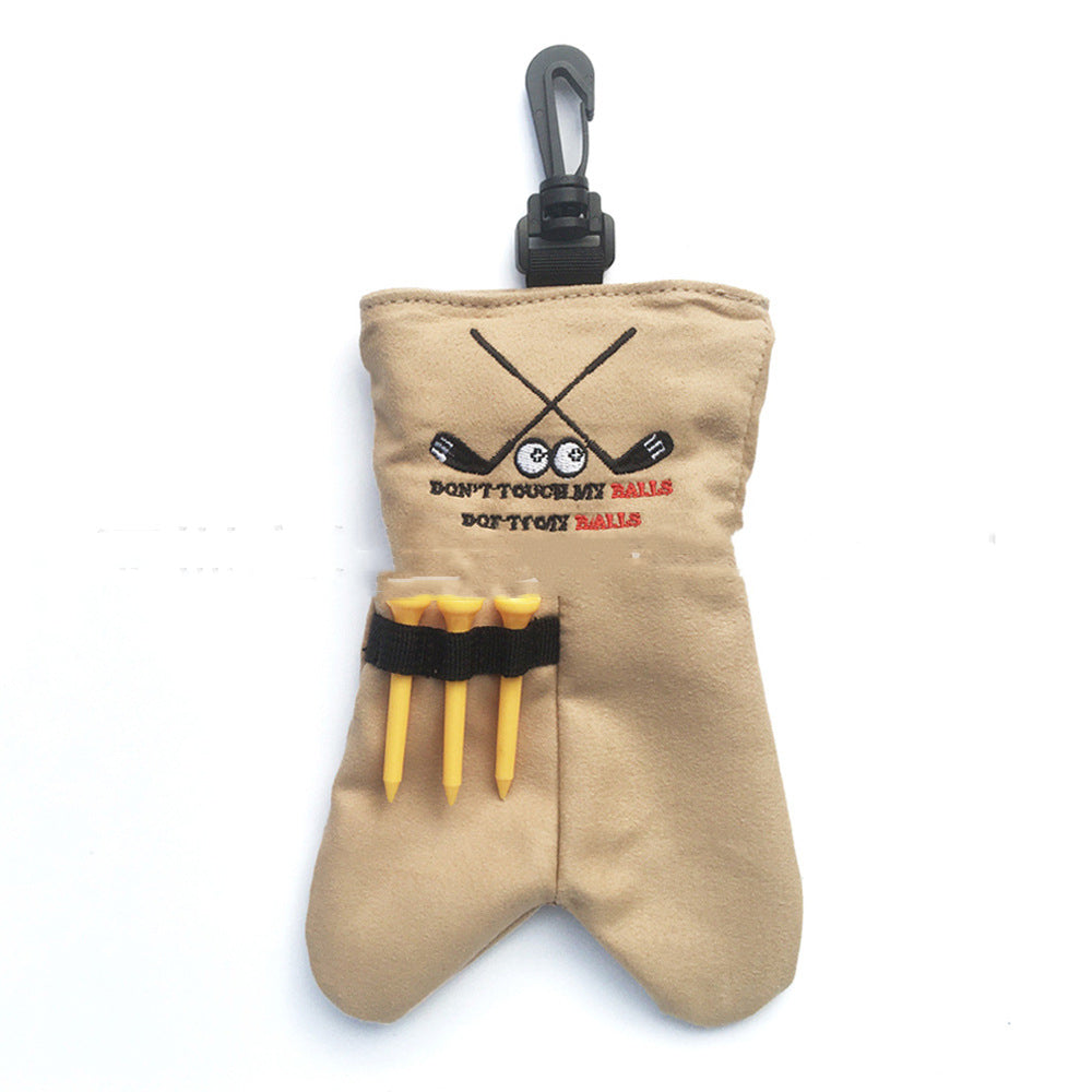 Funny Golf Tee Pouch – Clip-On Golf Accessory Bag with Tees Holder
