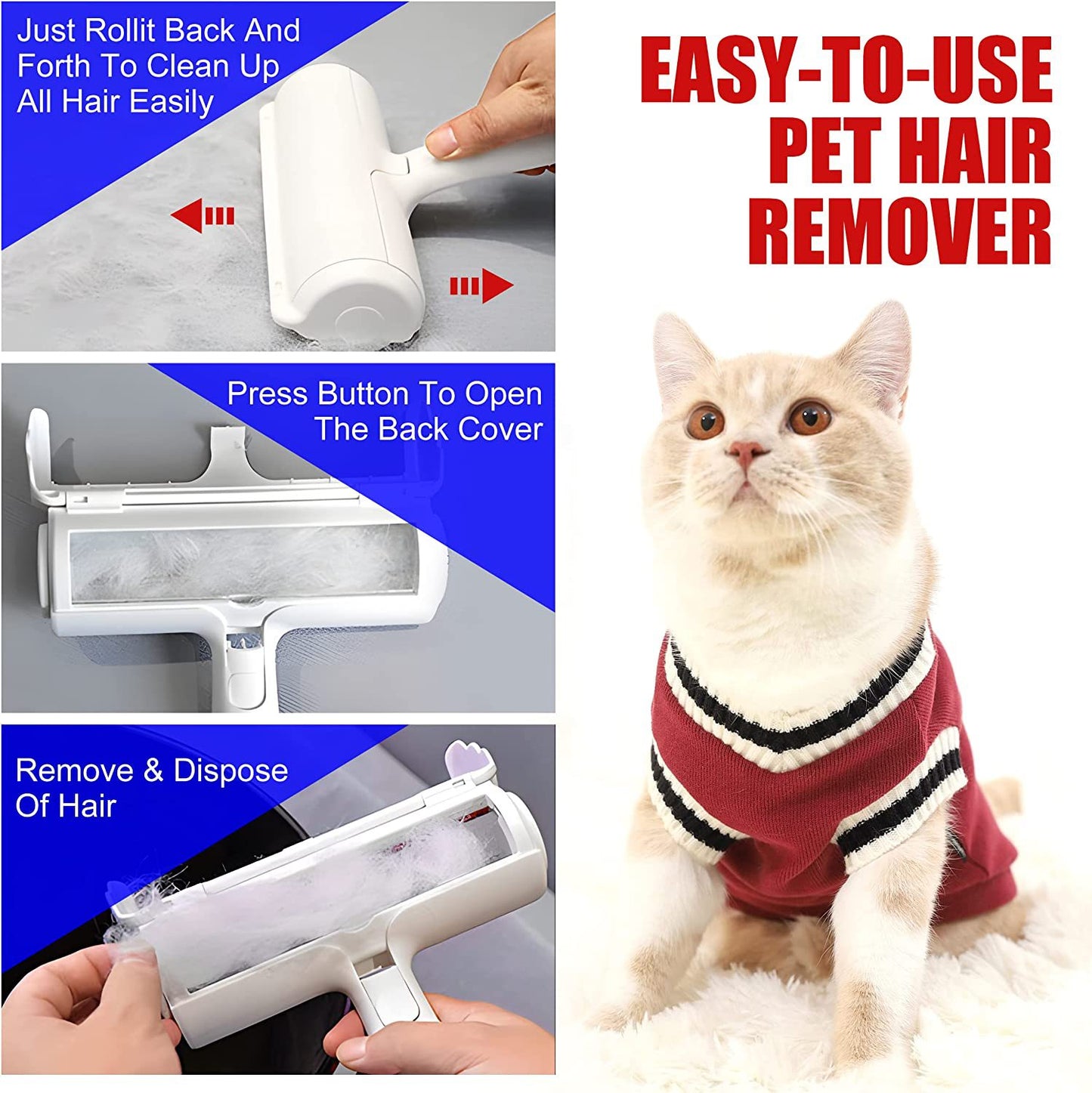 Pet Fur Remover for Sofa & Clothes