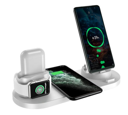 Fast Wireless Charging Station for iPhone, Watch & AirPods