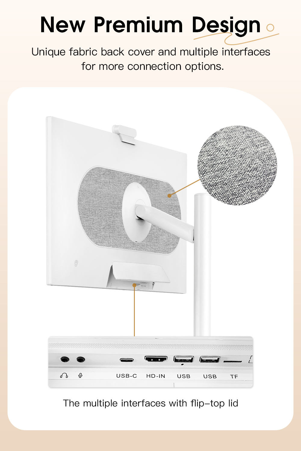 32" Smart Portable Android TV – Full HD with Camera