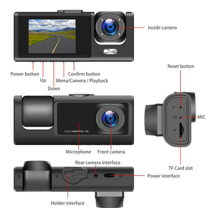 1080P Car Dashboard DVR Camera