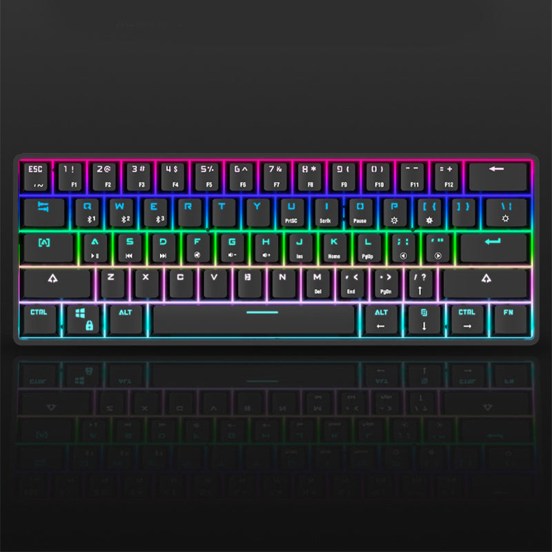 Wsireles Bluetooth Keyboard Colorful PBT Keycaps Mechanical Keyboard