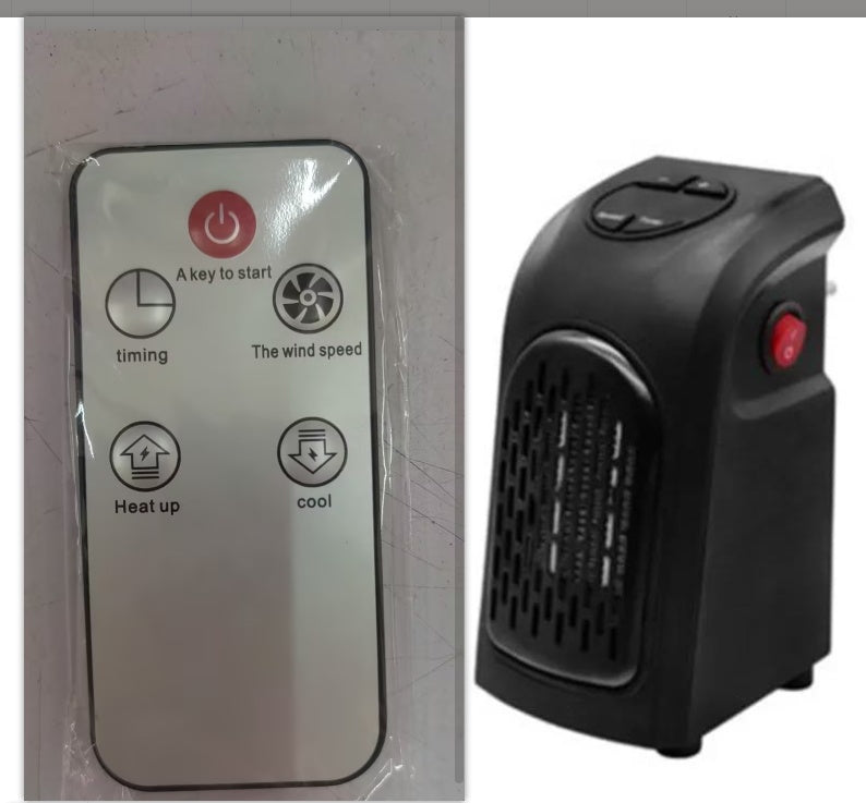 Mini Electric Fan Heater with PTC Ceramic Heating – Portable Winter Room Heater for Home & Office