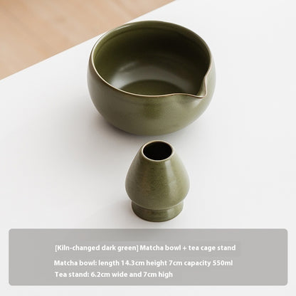 Matcha Tea Set – Bamboo Whisk, Bowl & Fine Mesh Strainer