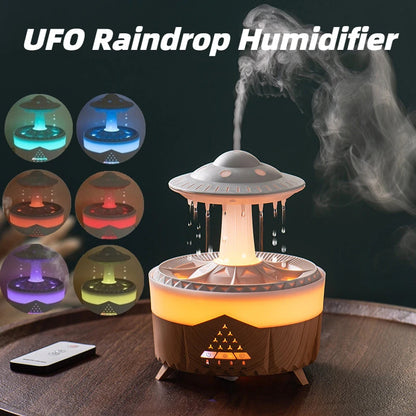 UFO Raindrop Humidifier with LED Night Light