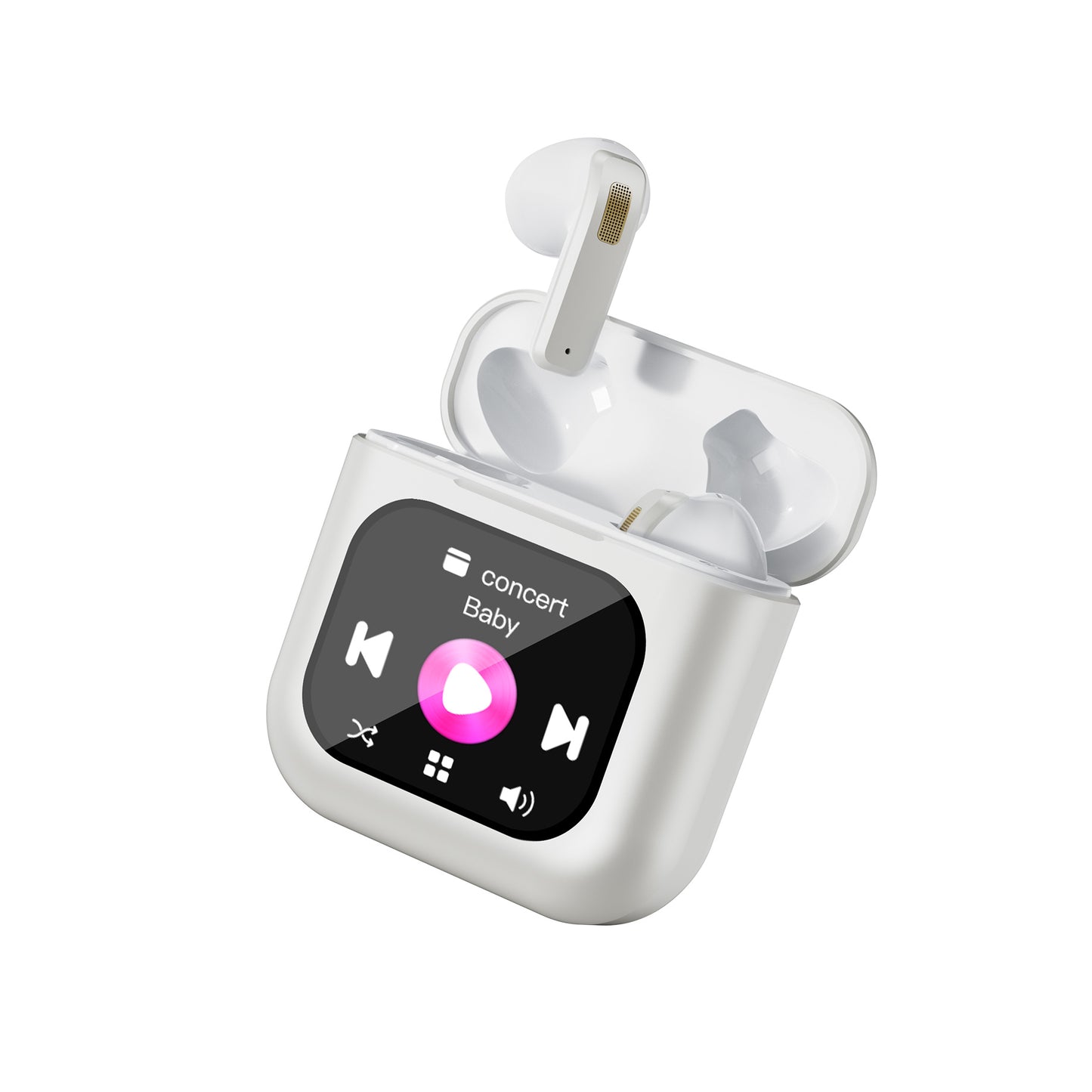 TWS Smart Touch Screen Earbuds with ANC Noise Cancelling
