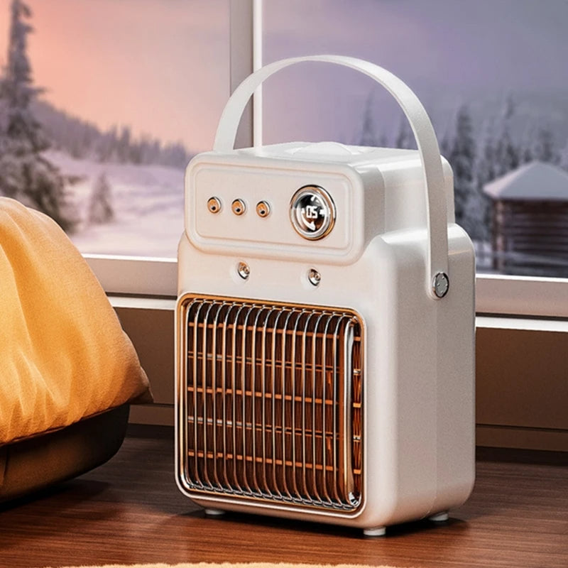 1200W Portable Electric Space Heater – Fast Heating Ceramic Fan Heater for Home & Office