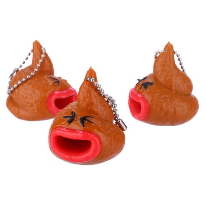 Creative Prank Fashion Tricky Poop Styling Keychain Pendant