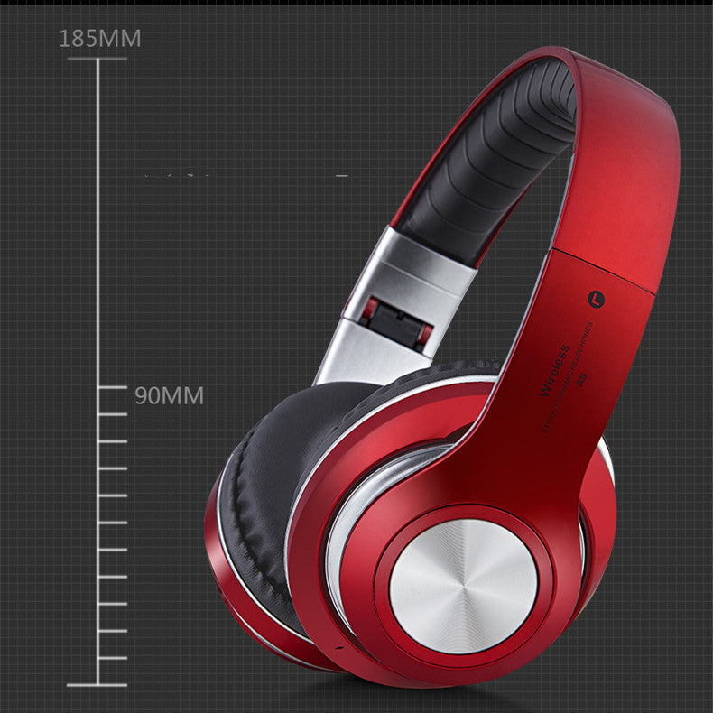 Wireless Bluetooth Over-Ear Headphones – Foldable Stereo Sound with Long Battery Life