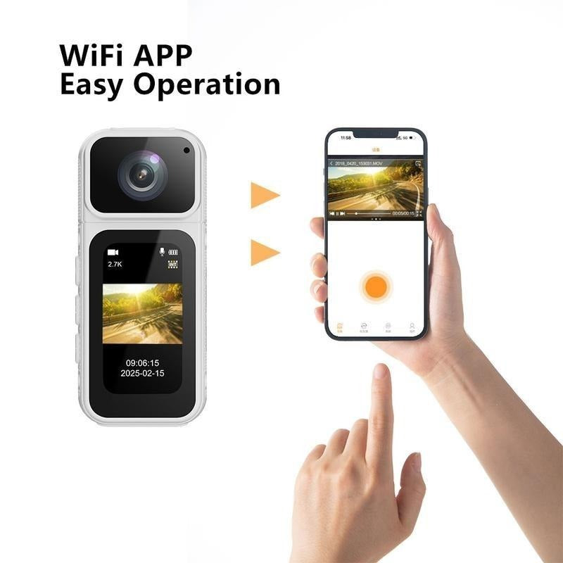 2.7K Ultra HD Mini Action Camera | Magnetic Mount