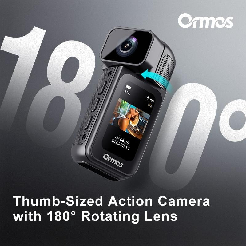 2.7K Ultra HD Mini Action Camera | Magnetic Mount