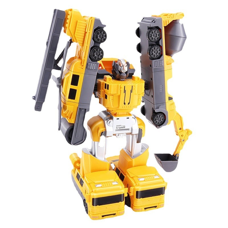 Children's Magnetic Inertia Variety Toy Robot Assembly Transformer Toy Car