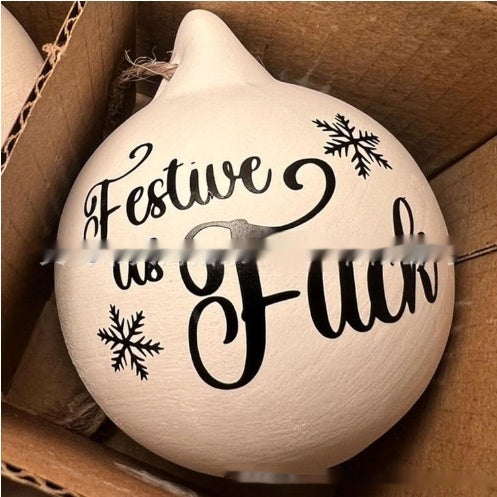 Funny Christmas Ornament – “It’s Christmas Bitches” Holiday Prank Tree Decoration