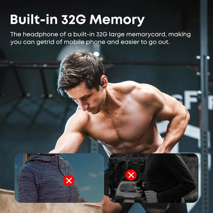 “IPX8 Waterproof Bone Conduction Bluetooth Swimming Headphones”