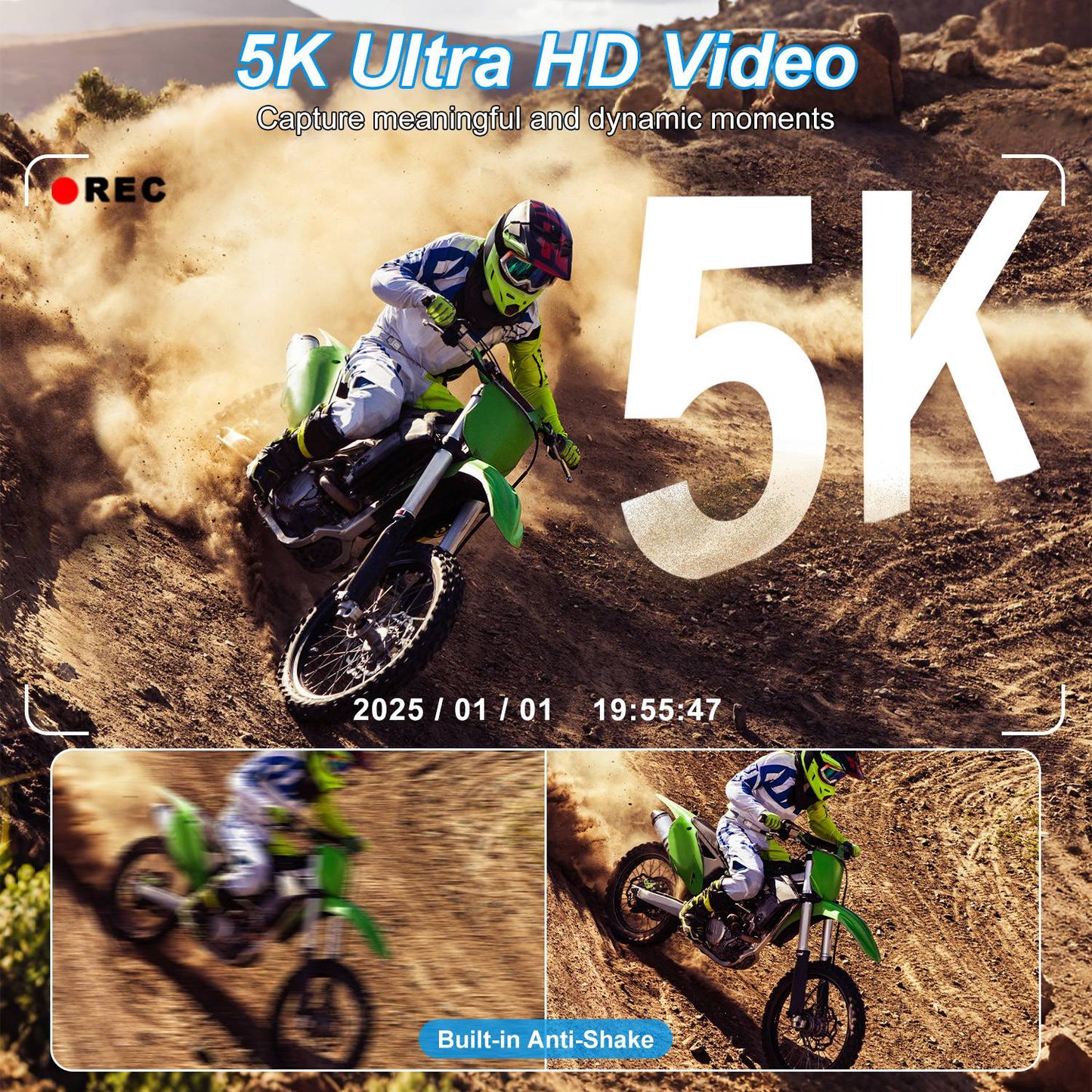 5K Compact Digital Camera for Vlog & Video