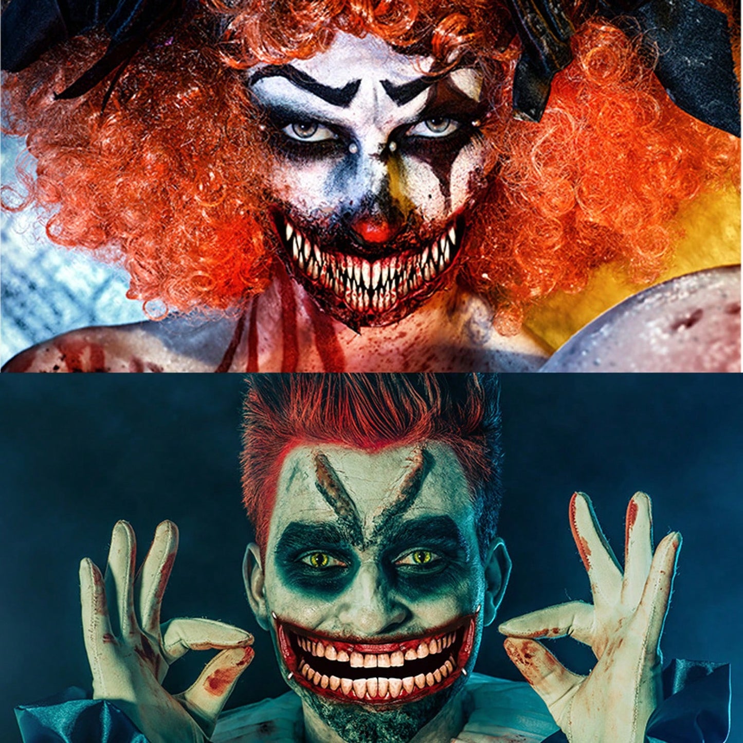 Halloween Scary Face Temporary Tattoos for Adults