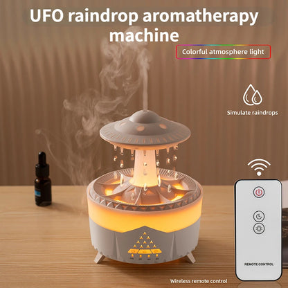 UFO Raindrop Humidifier with LED Night Light